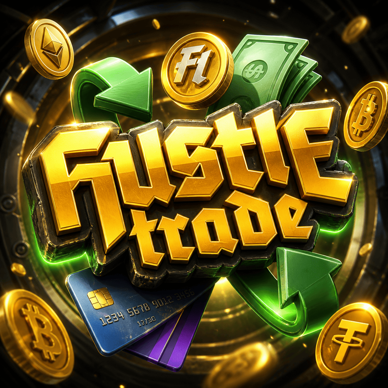 HUSTLE TRADE logo